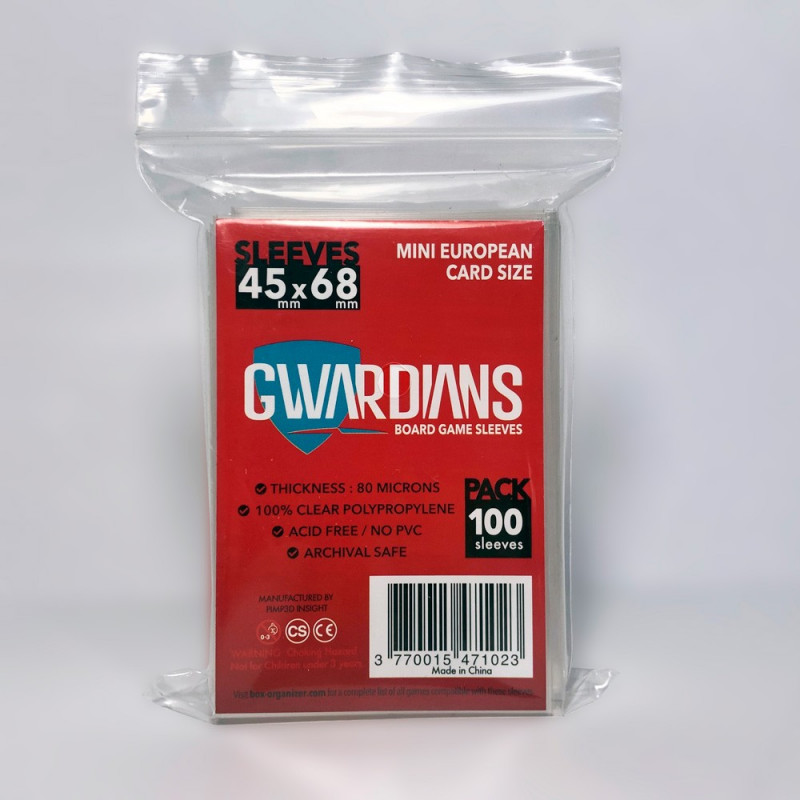 Gwardians® Sleeves Mini EURO Size 45 X 68mm