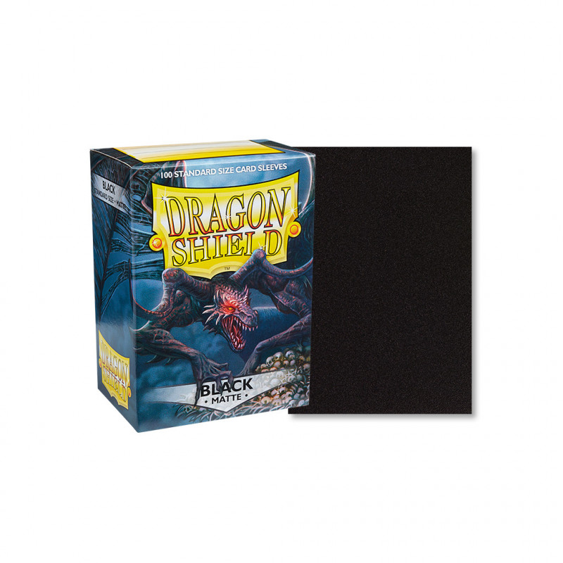 Dragon Shield - 100 Standard Sleeves Matte Couleur Noir